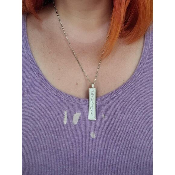 Love is What Gives Us Hope pendant necklace made from Girls of Paper and Fire - Picture 2 of 2